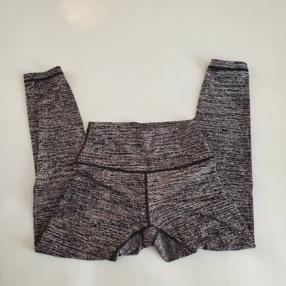 Lululemon Athletica Wunder Under High Rise Coco Pique Black Size 6 - Picture 9 of 12
